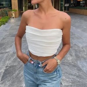 Zara Bustier Crop Top
